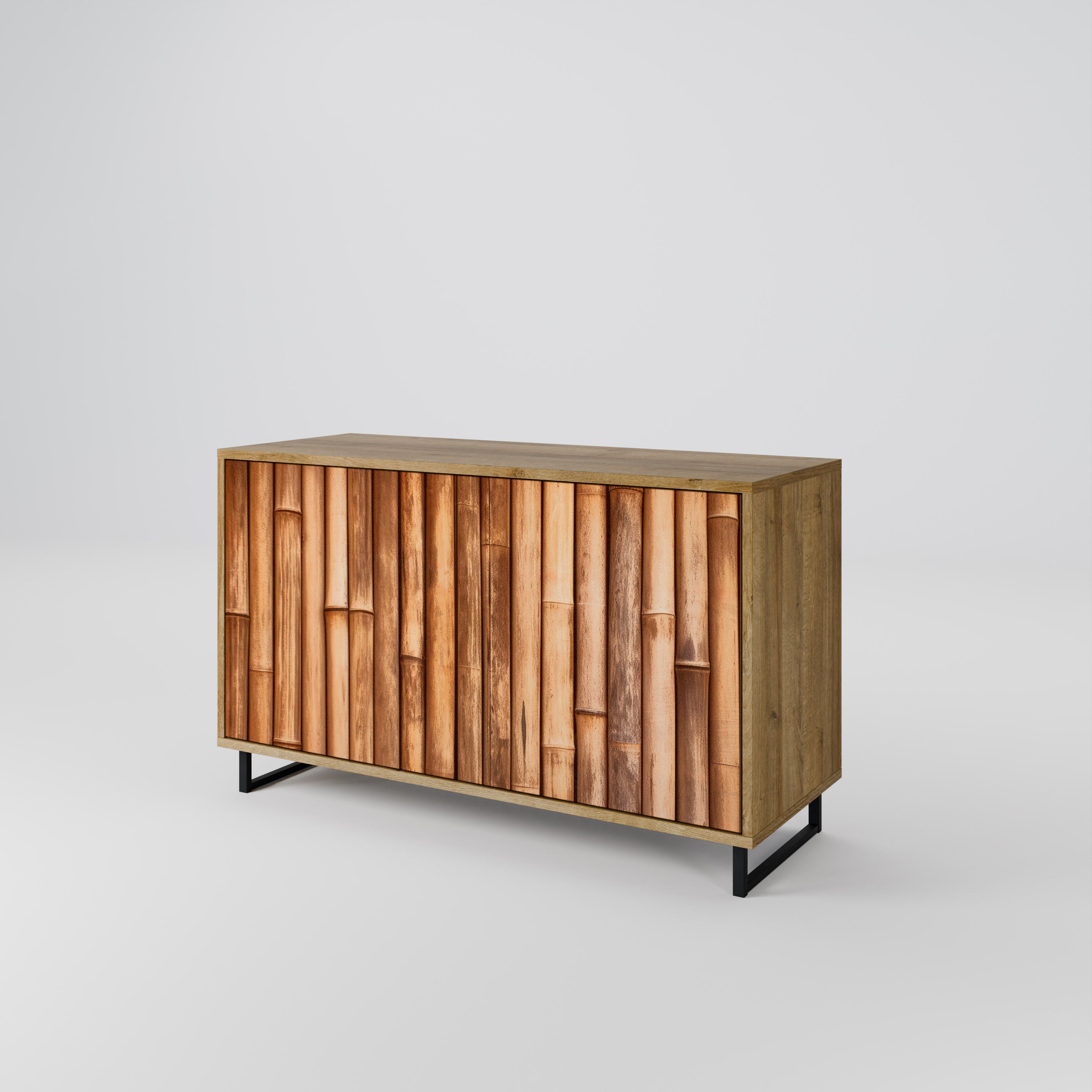 NATURAL WOOD 2-Door Sideboard