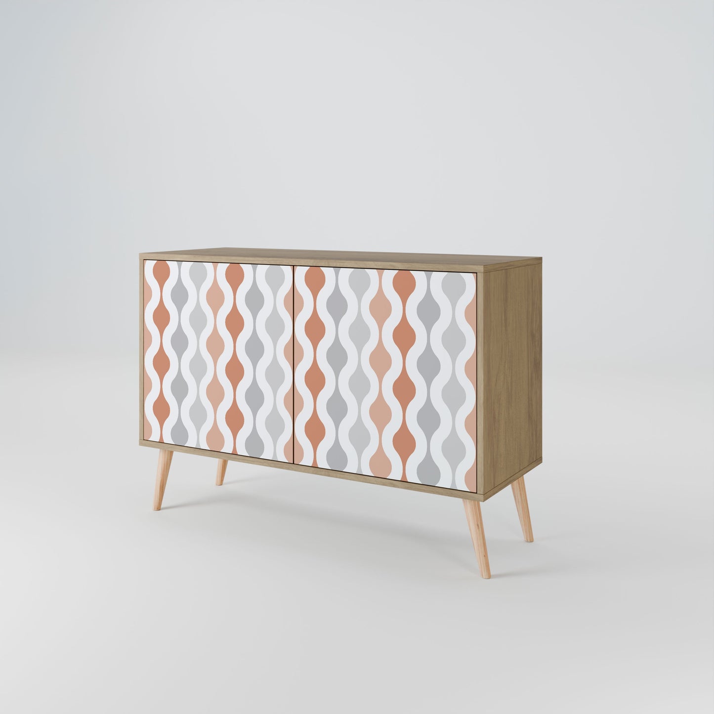 Credenza a 2 ante HAZY NOSTALGIA in effetto rovere