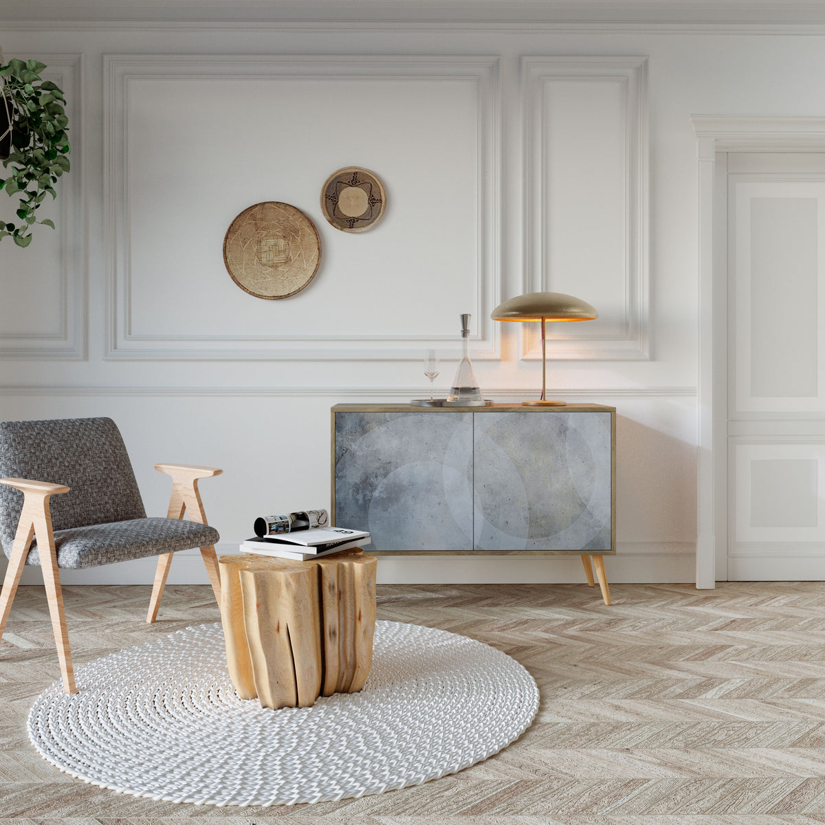 MUTED ARC Skänk med två dörrar