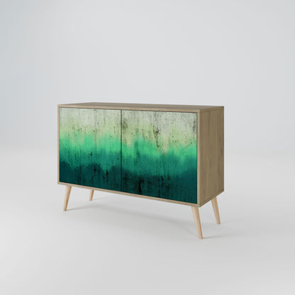 Credenza NORTHERN LIGHTS a 2 ante in effetto rovere