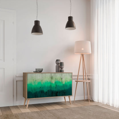 Credenza NORTHERN LIGHTS a 2 ante in effetto rovere