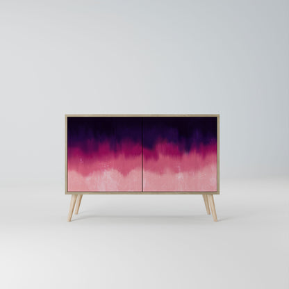 Credenza AURORA BOREALIS a 2 ante in effetto rovere