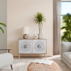 SOLID CIRCLES Skänk med två dörrar