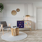 FLORAL COMBINATION Skänk med två dörrar