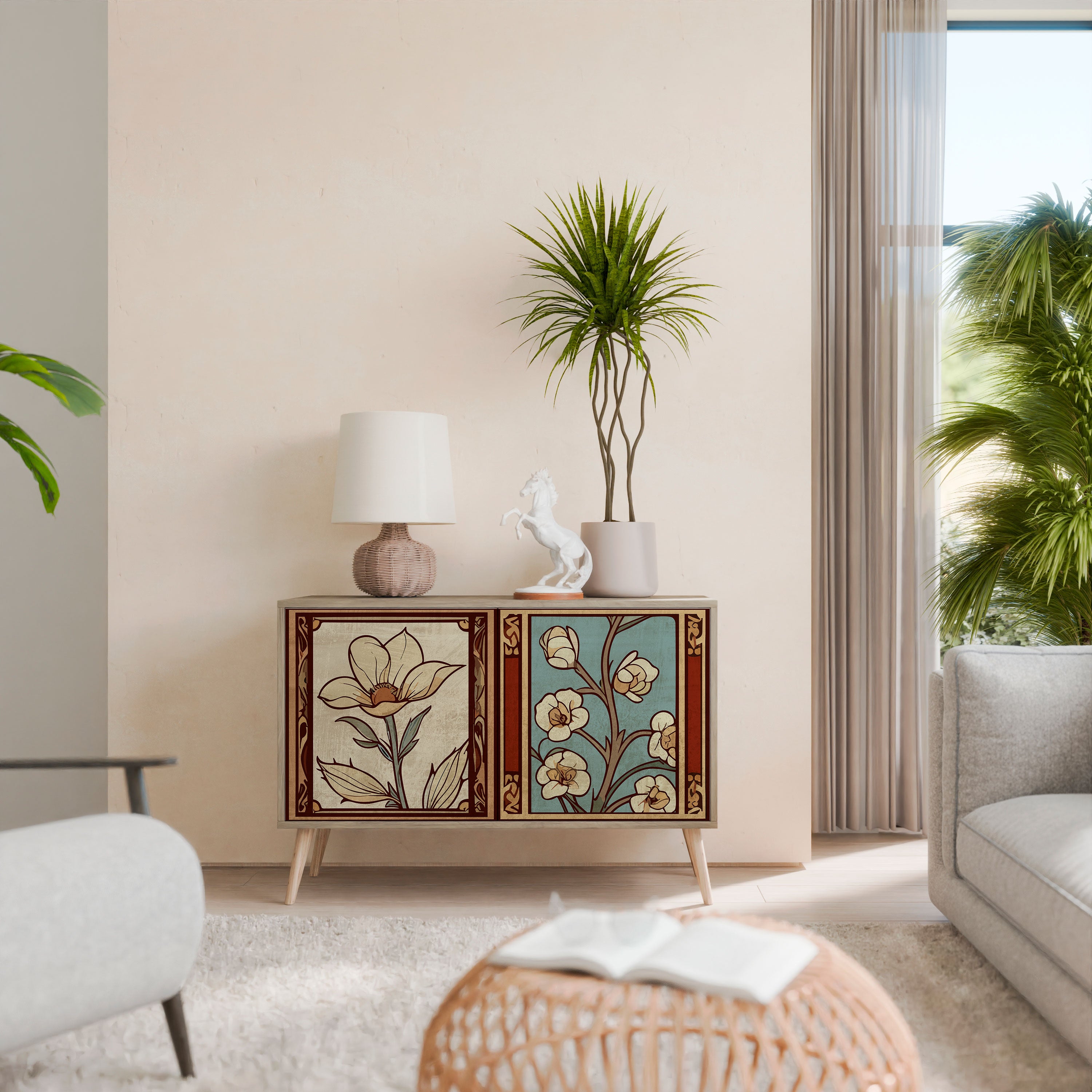 TIMELESS FLORA Aparador de 2 Portas