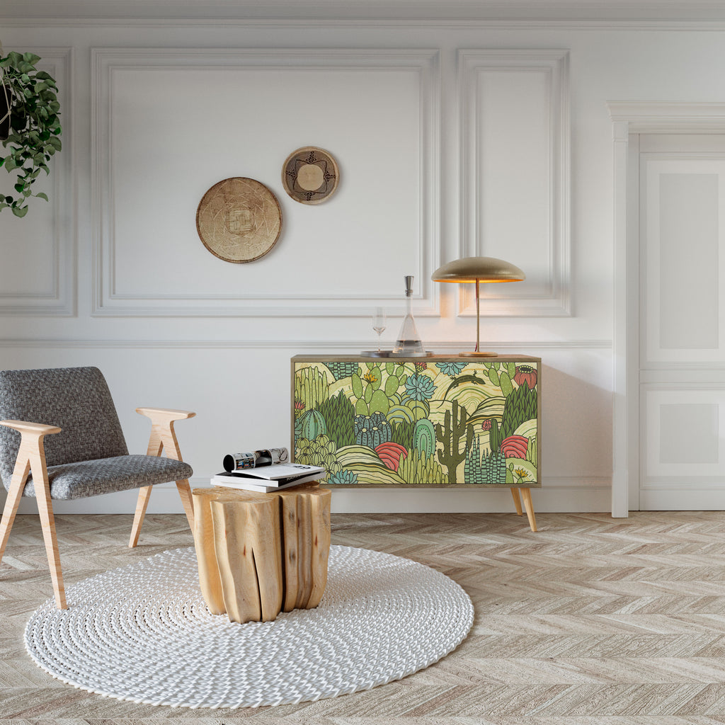 SUCCULENTS KALEIDOSCOPE 2-türiges Sideboard