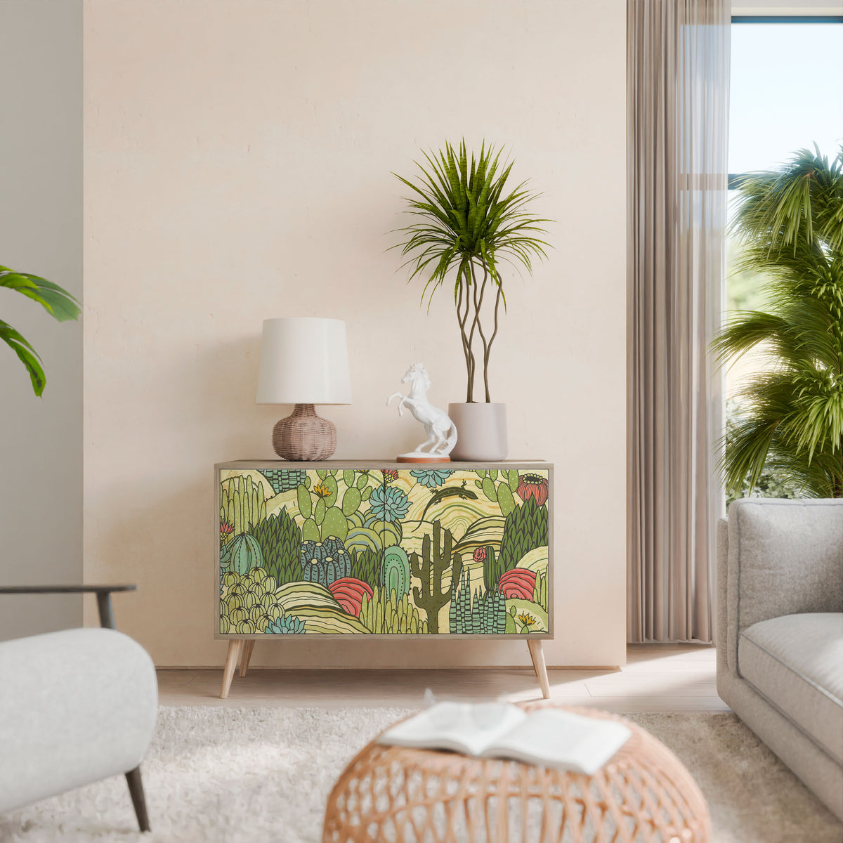 SUCCULENTS KALEIDOSCOPE 2-Door Sideboard