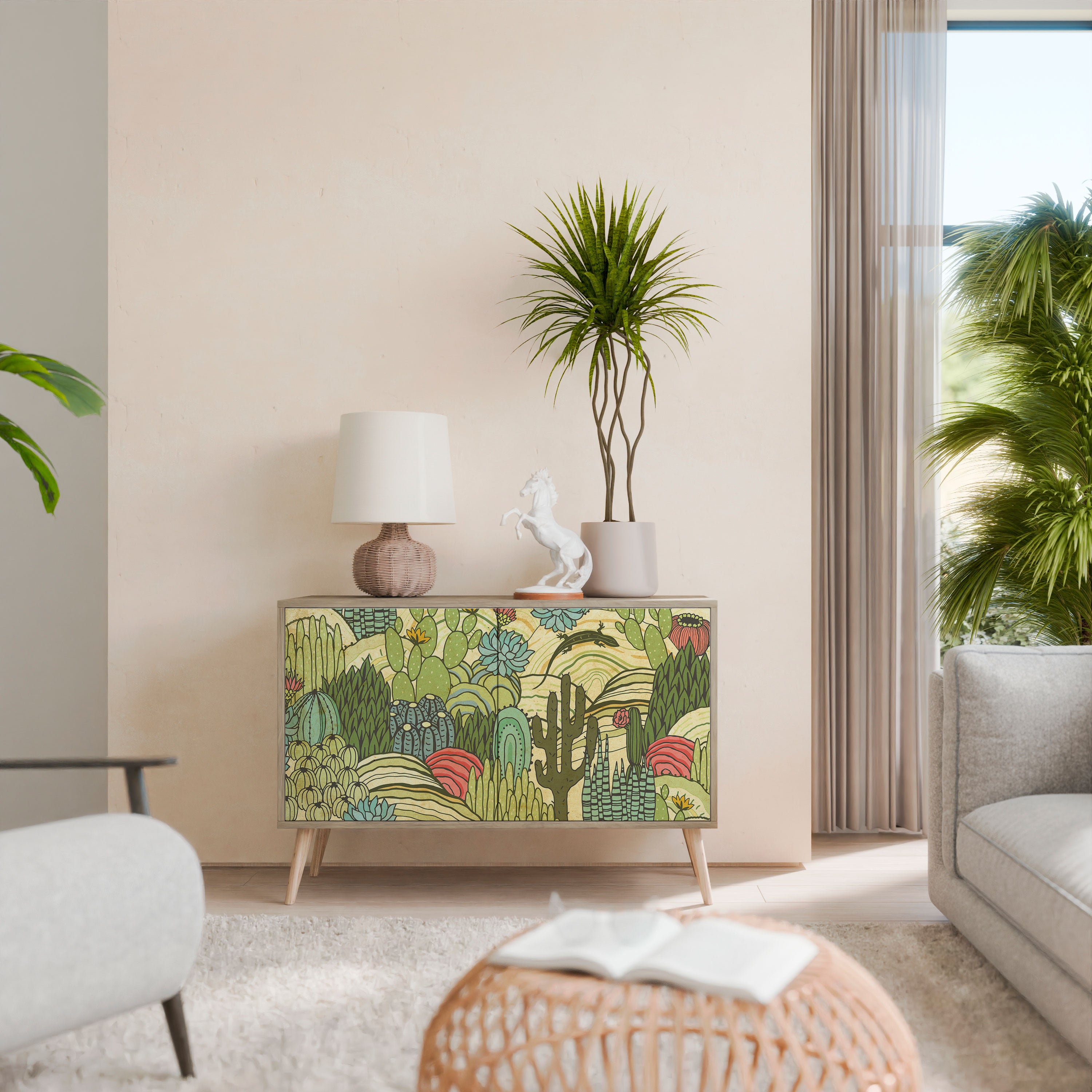 SUCCULENTS KALEIDOSCOPE 2-Door Sideboard