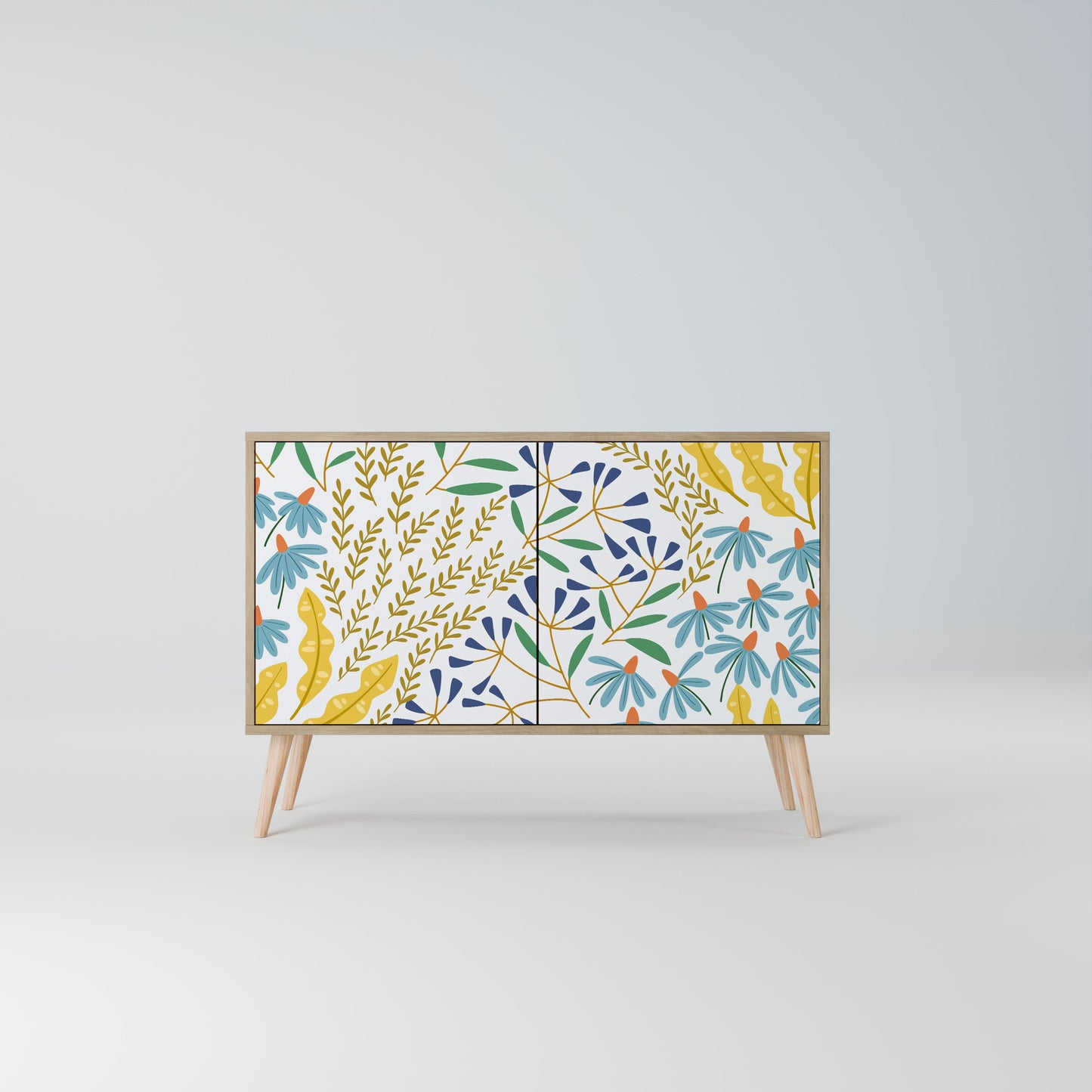 Credenza HELLO SPRING a 2 ante effetto rovere