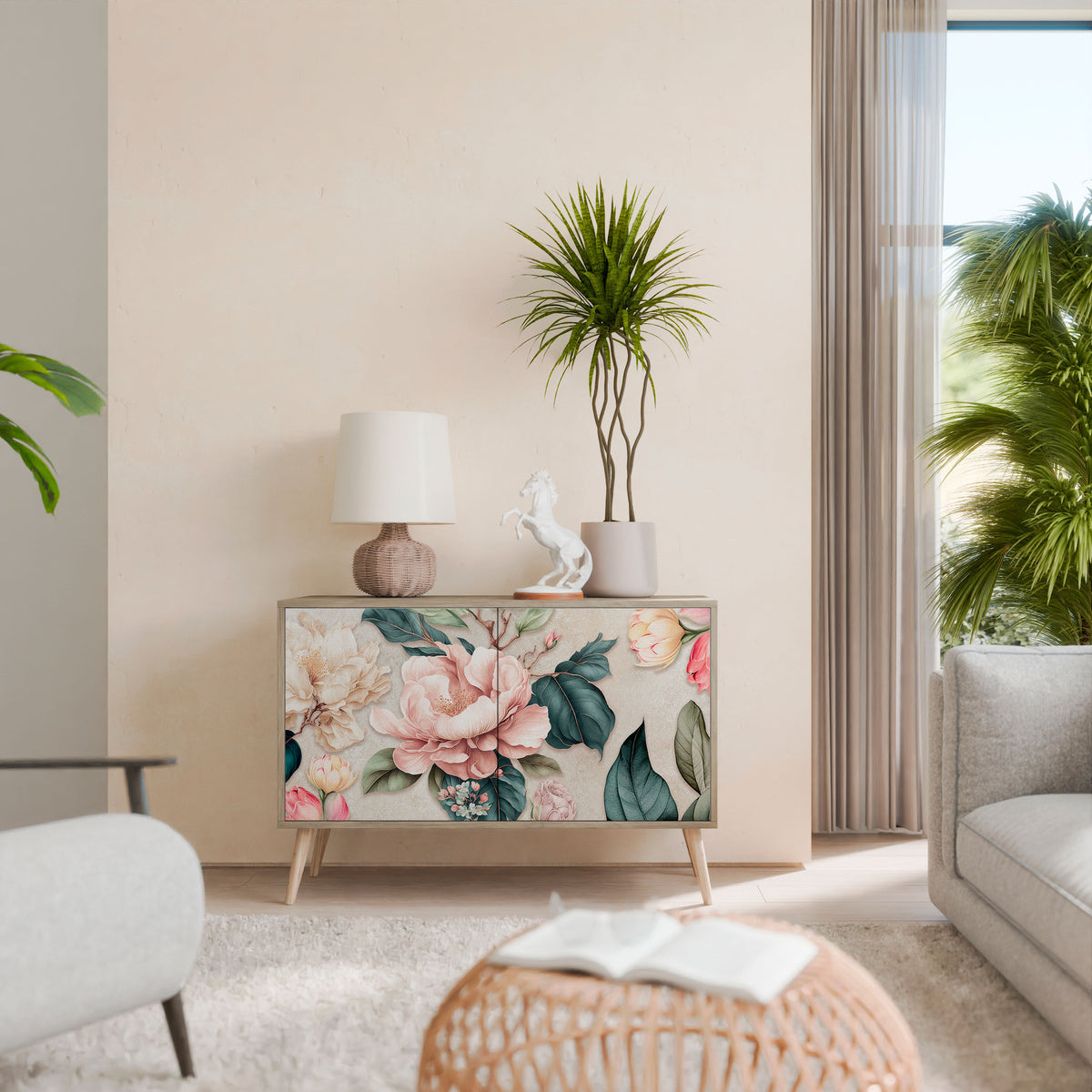 FLORAL GRACE 2-Door Sideboard