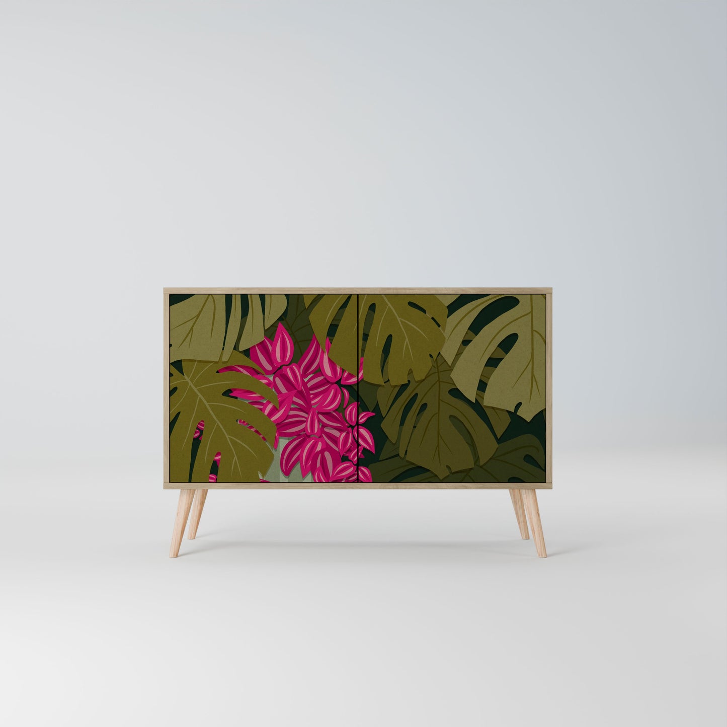 Credenza TROPICAL BEAUTY a 2 ante in effetto rovere