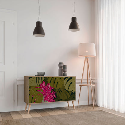 Credenza TROPICAL BEAUTY a 2 ante in effetto rovere