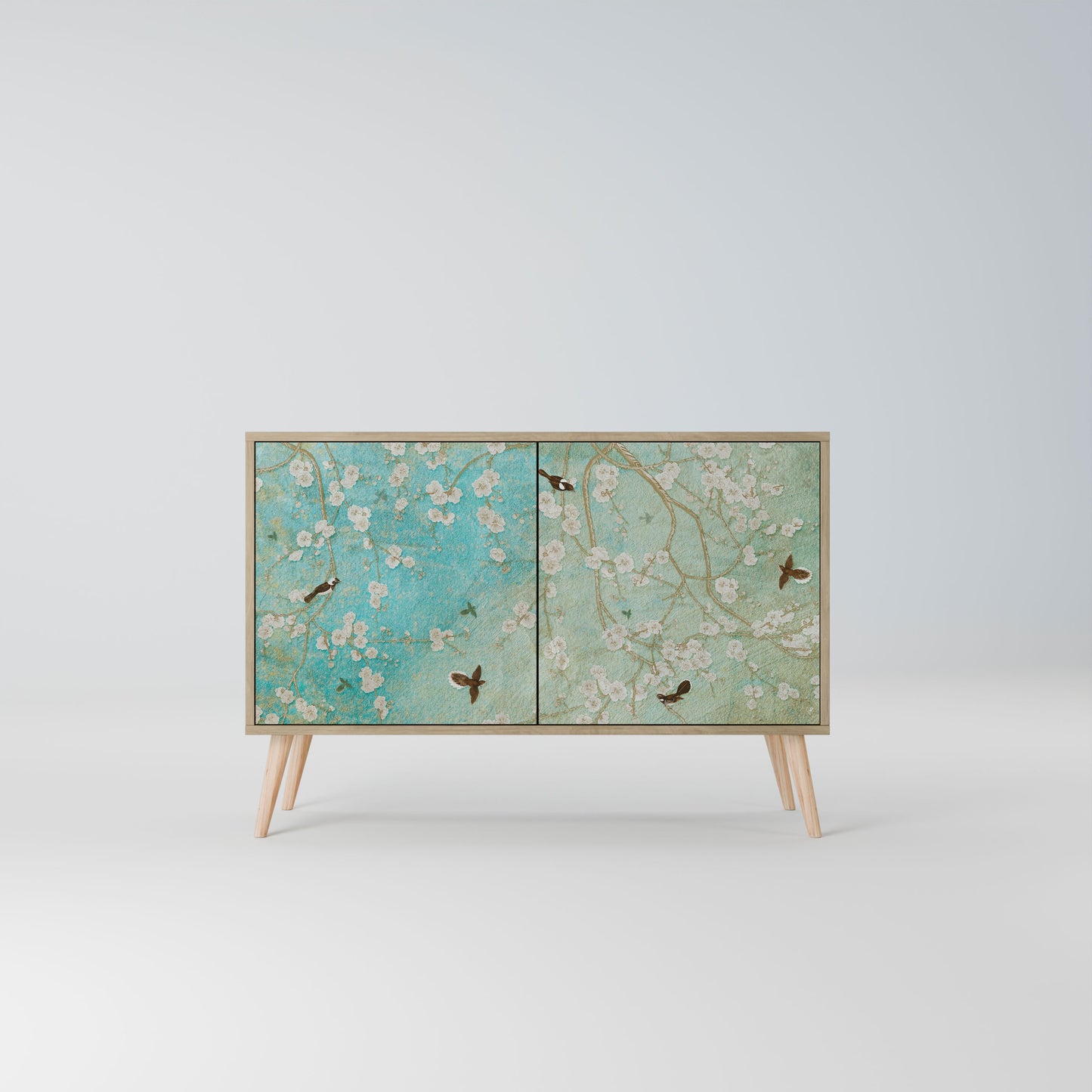 Credenza BLOOMING CHARM a 2 ante in effetto rovere