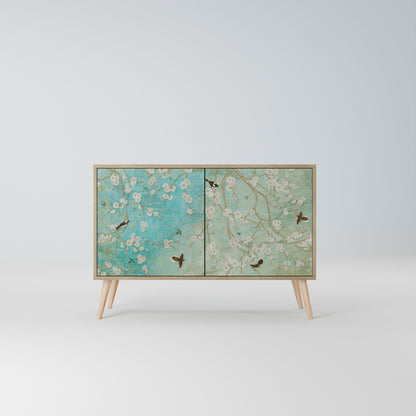 Credenza BLOOMING CHARM a 2 ante in effetto rovere