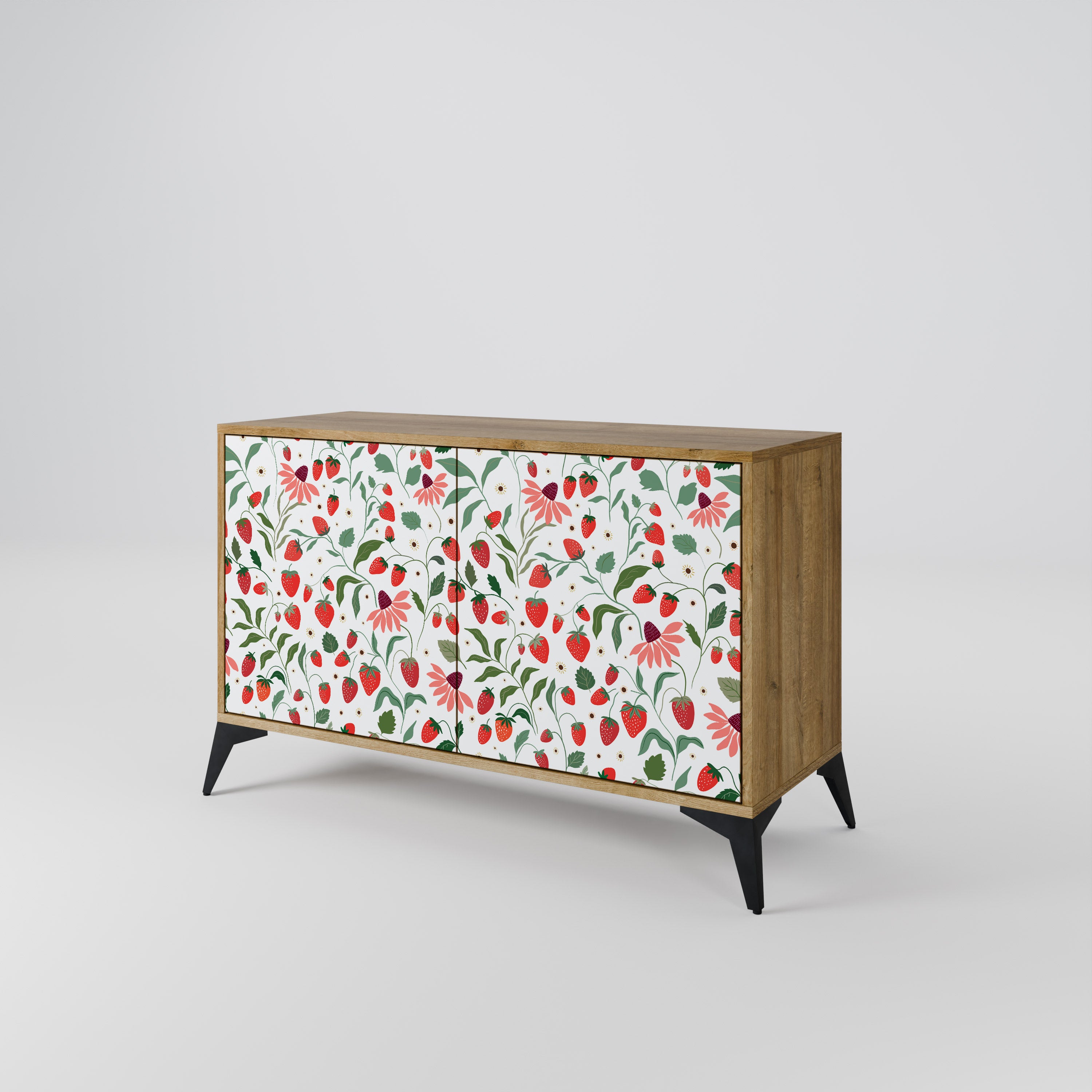 FLOWERS AND STRAWBERRIES 2-Door Sideboard