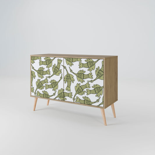 Credenza SEEDLING SONGBIRD a 2 ante in effetto rovere