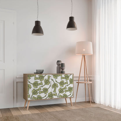 Credenza SEEDLING SONGBIRD a 2 ante in effetto rovere