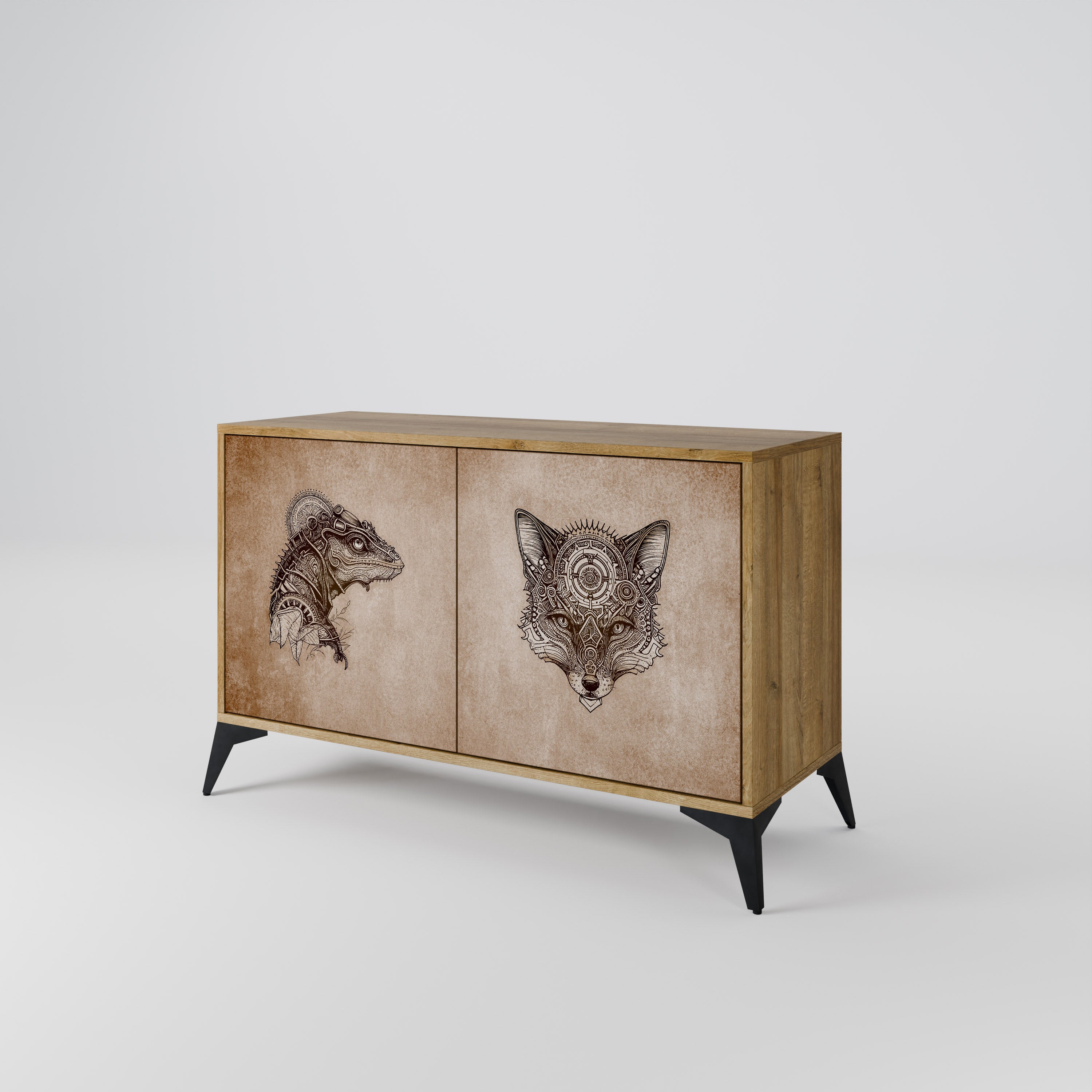 STEAMPUNK CLAN 2-Door Sideboard