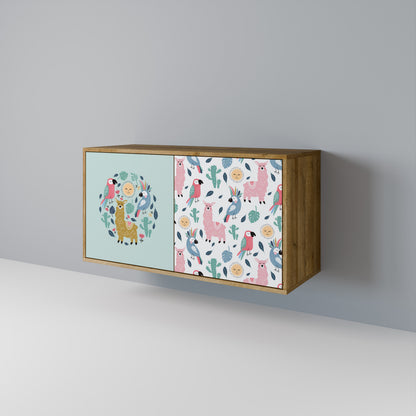 COLORFUL ALPACAS 2-Door Sideboard