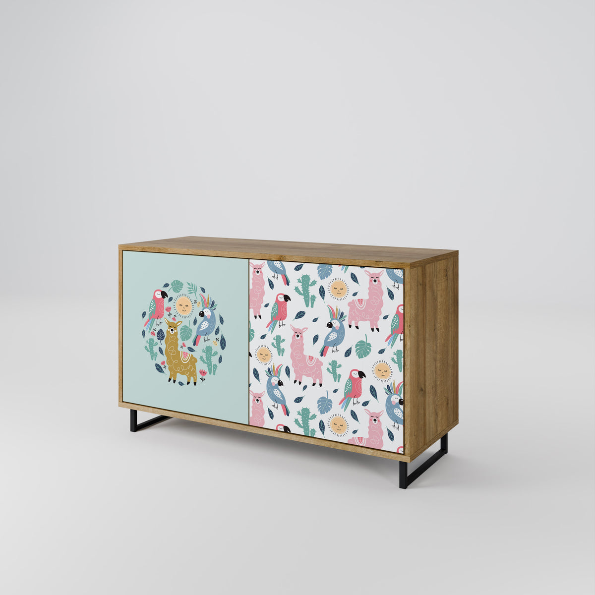 COLORFUL ALPACAS 2-Door Sideboard