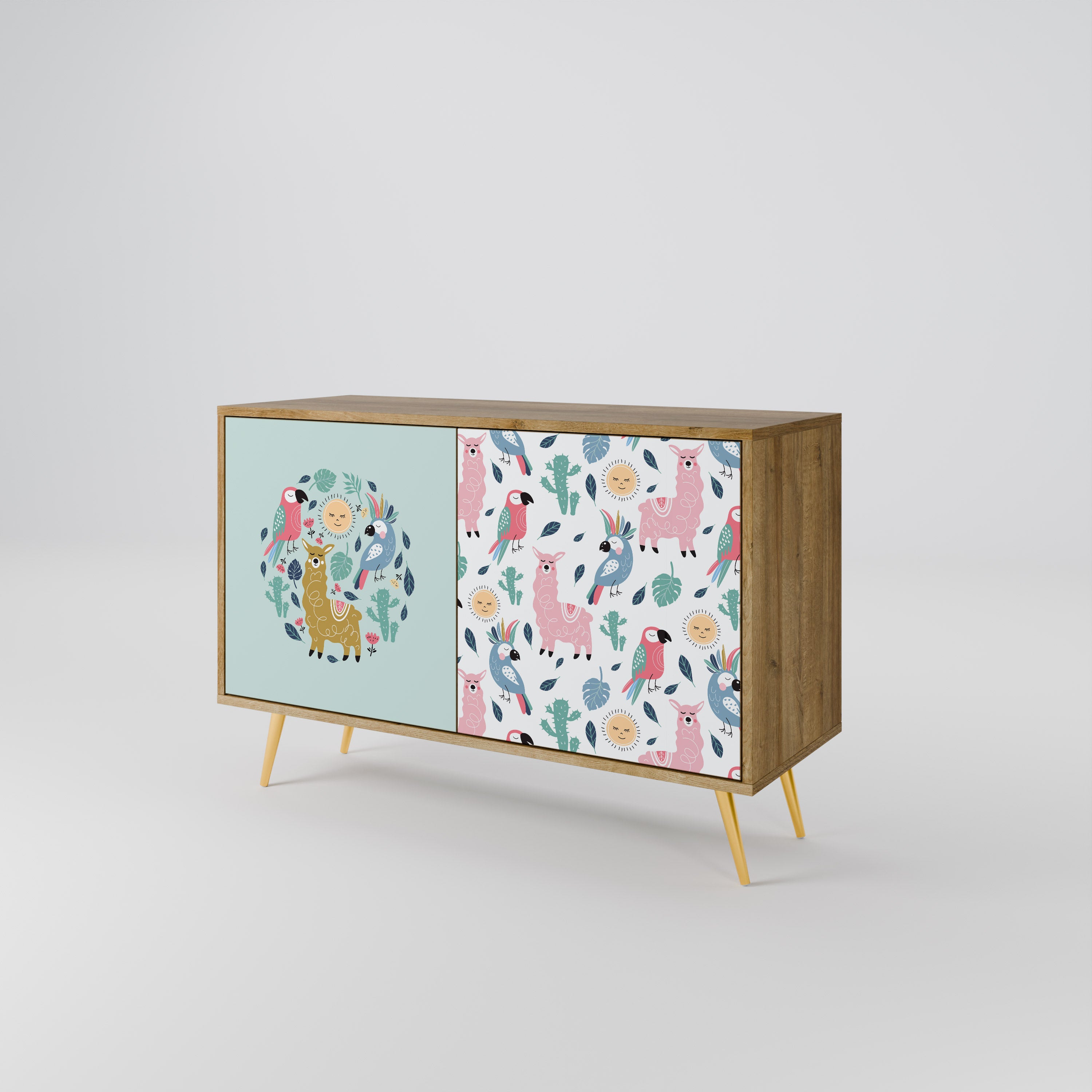 COLORFUL ALPACAS 2-Door Sideboard
