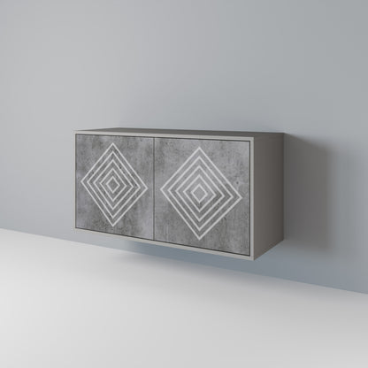POLYGONAL ARTISTRY Aparador de 2 Portas