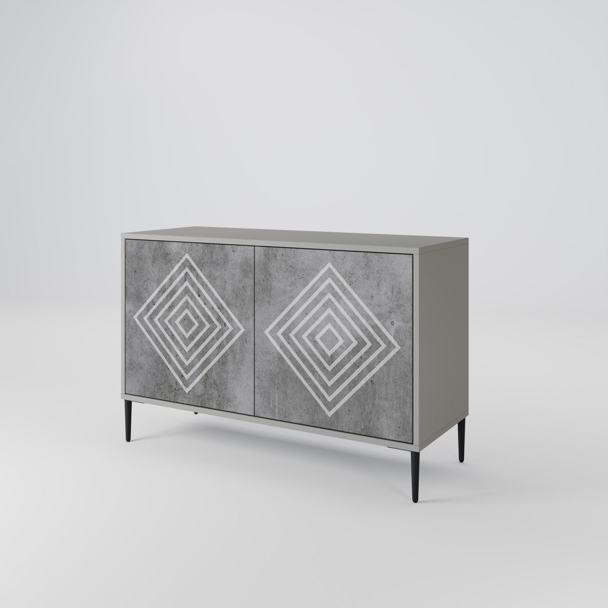 POLYGONAL ARTISTRY Aparador de 2 Portas