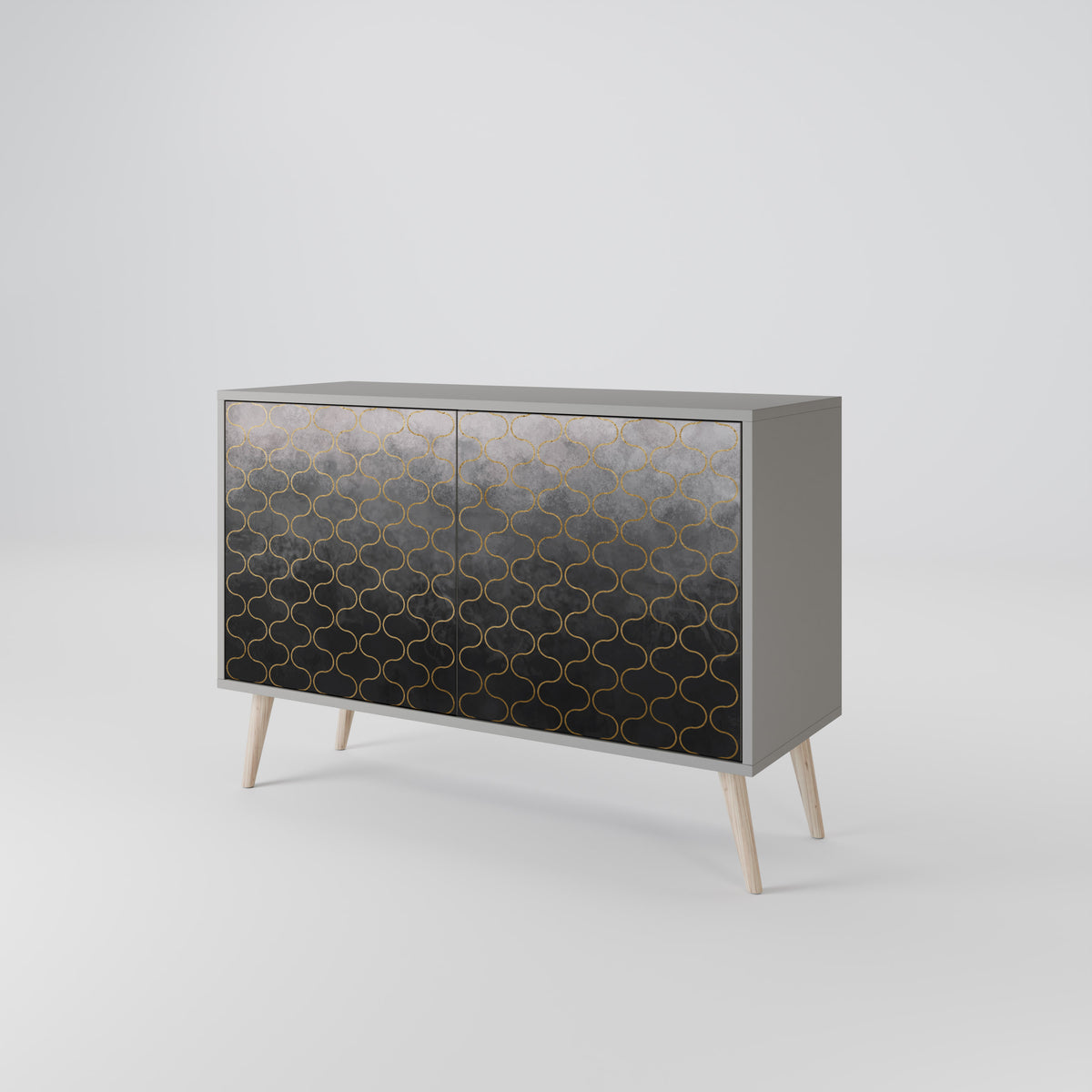 TESSELATED GRAYISH Aparador de 2 Portas