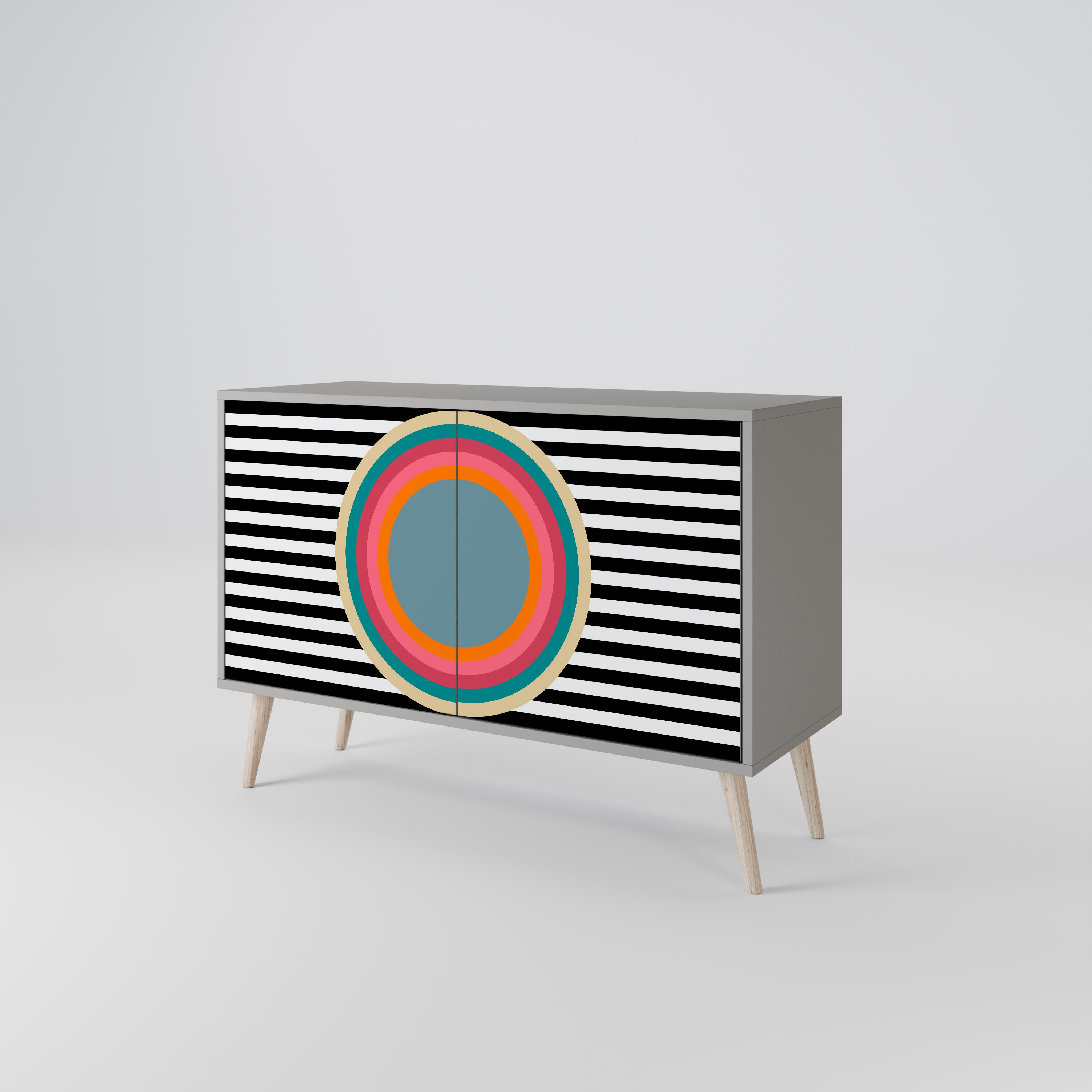 SPECTRA SHOWCASE Skänk med två dörrar