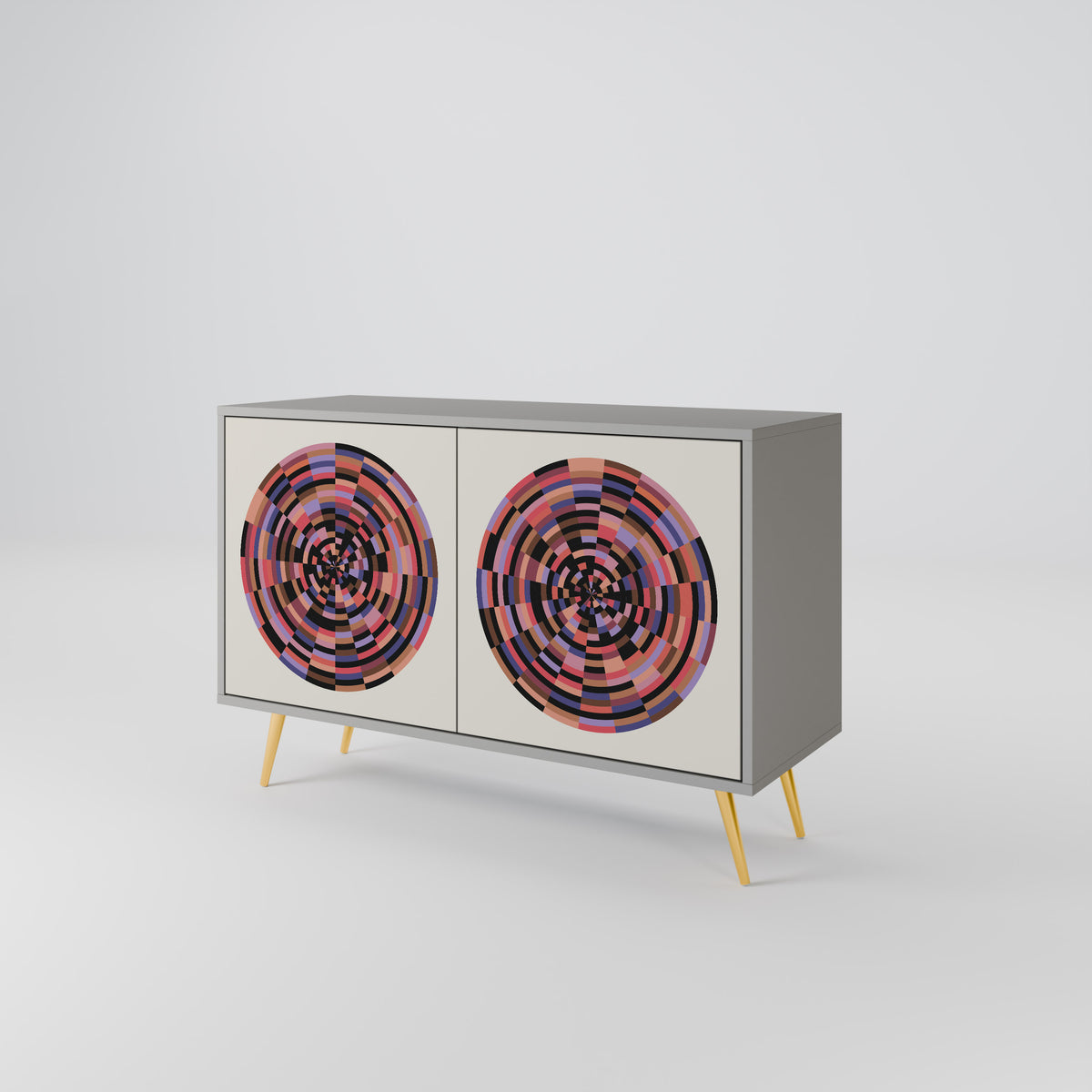 BROWN CIRCLES Μπουφές 2-θυρών