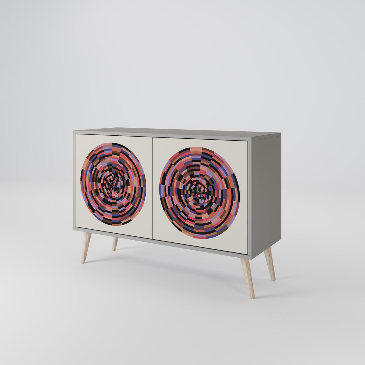 BROWN CIRCLES Μπουφές 2-θυρών