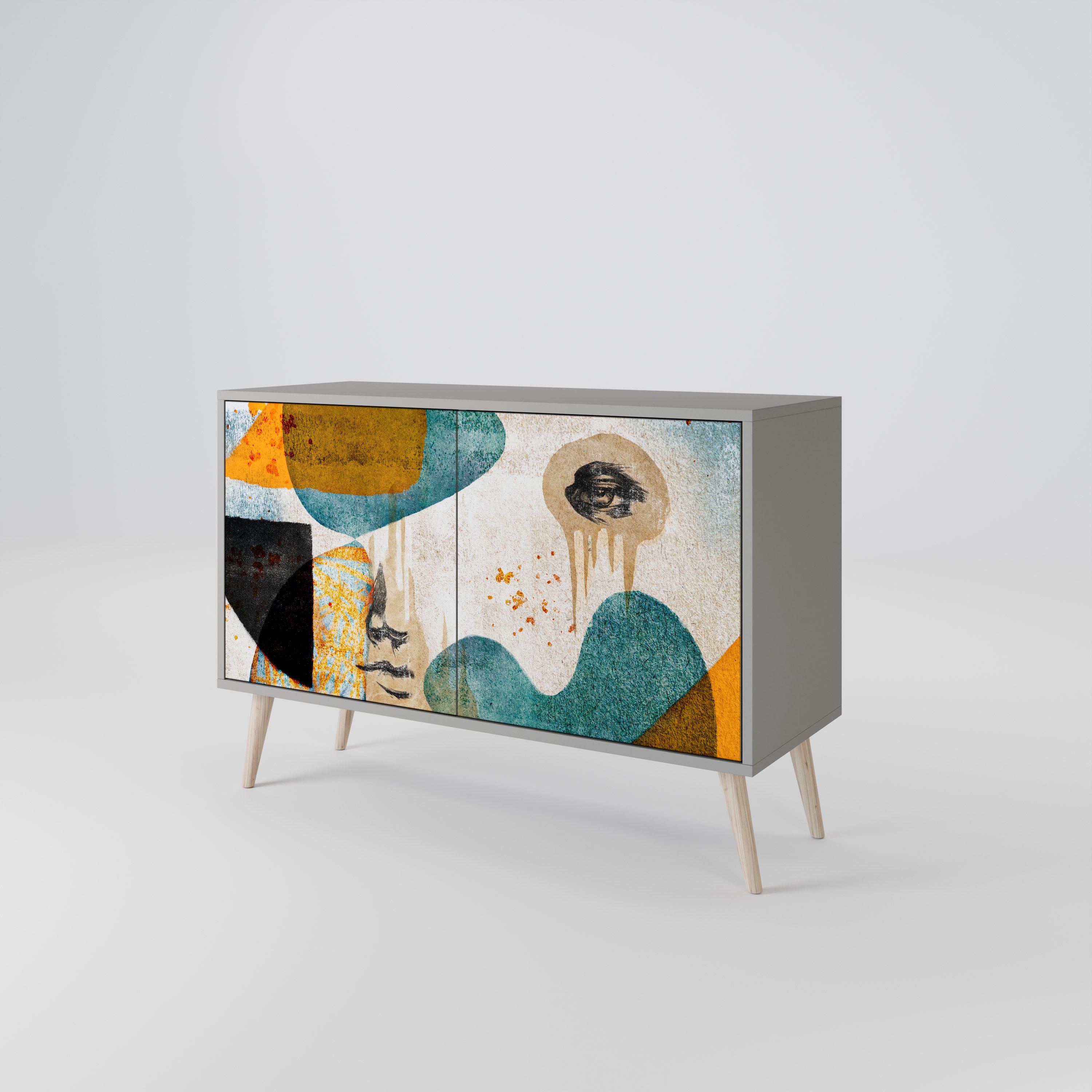ABSTRACT FACES 2-türiges Sideboard