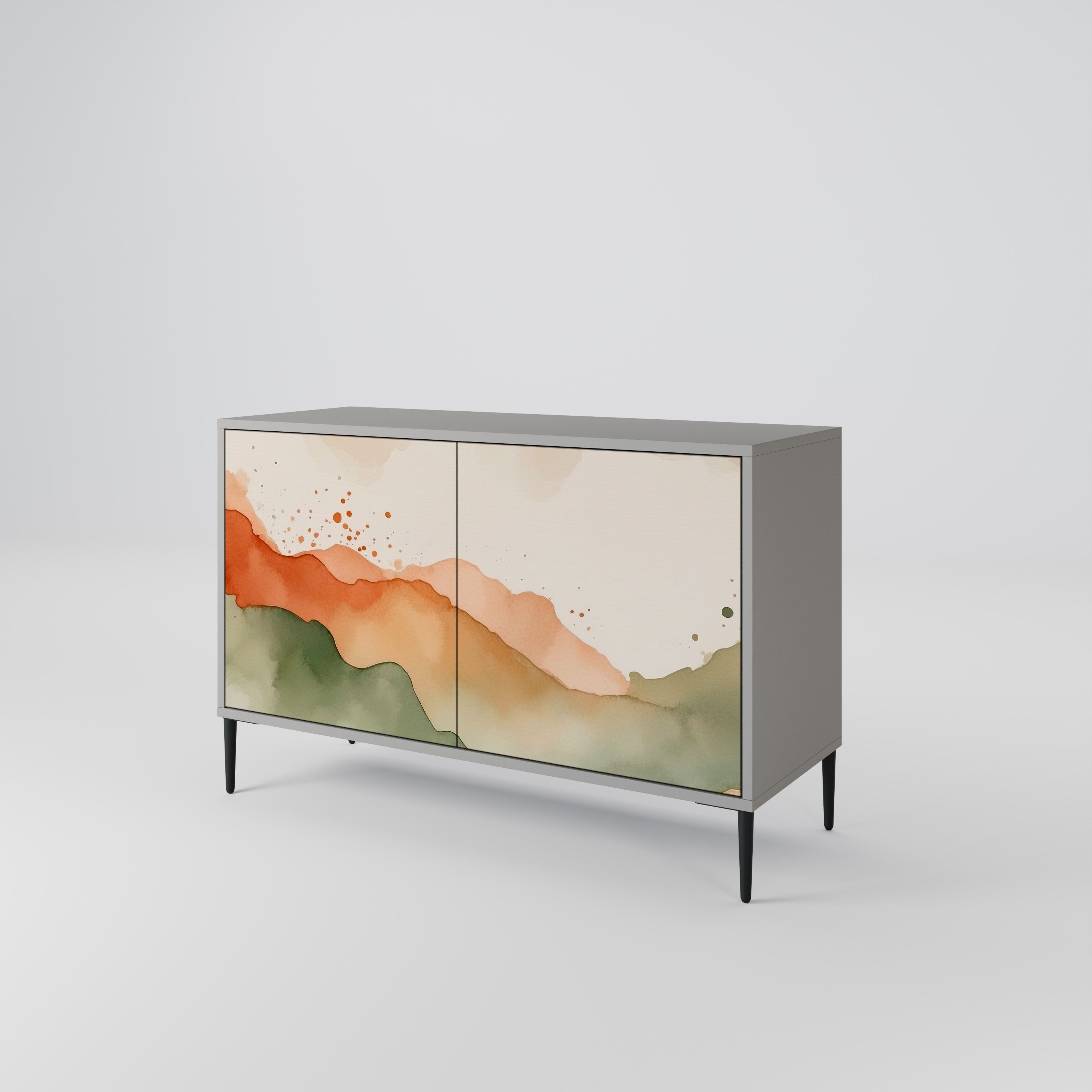 WATERCOLOUR PEAKS 2-türiges Sideboard
