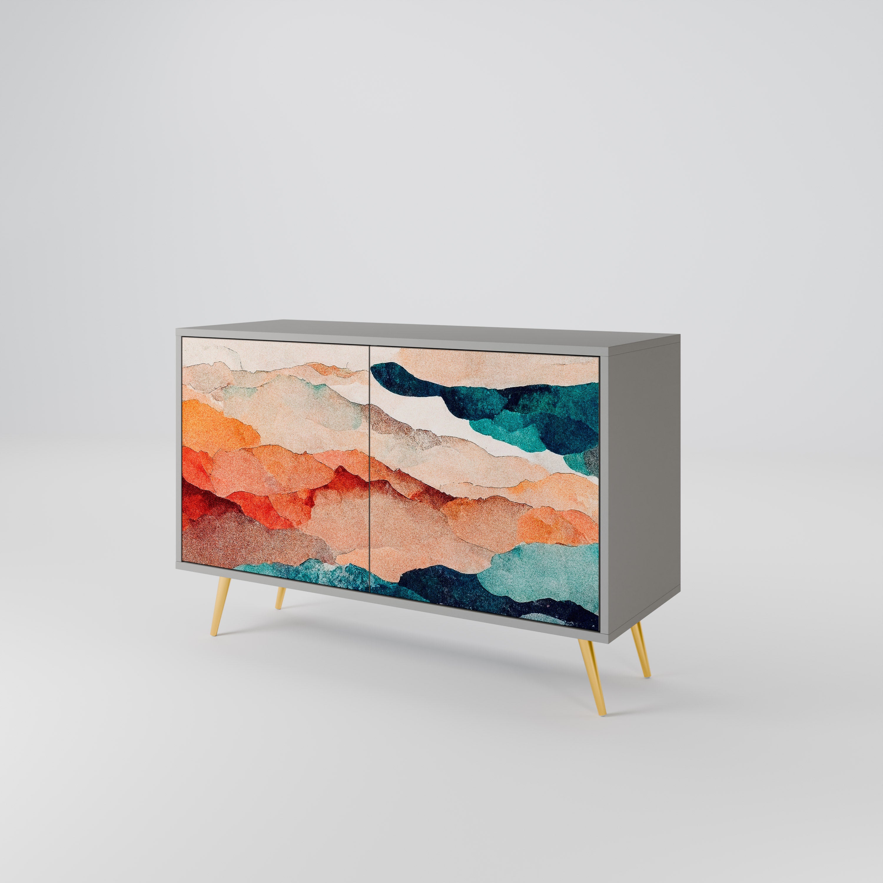 ABSTRACT LANDSCAPE 2-türiges Sideboard