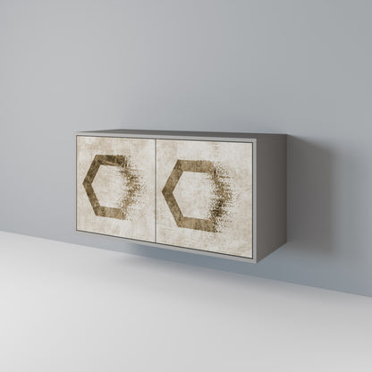 HEXAGONAL SHAPES Aparador de 2 Portas