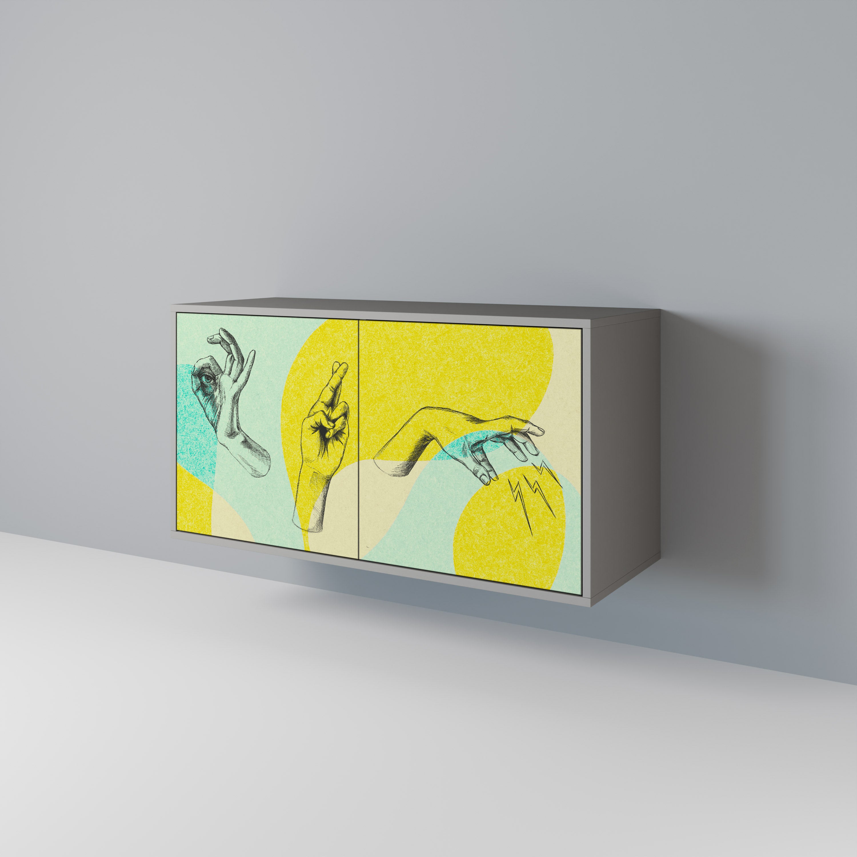 BODY LANGUAGE Skänk med två dörrar