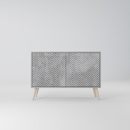 CONCRETE ZIG ZAG Μπουφές 2-θυρών