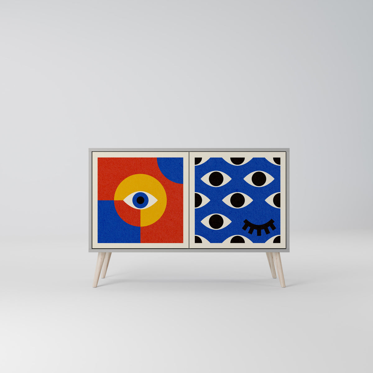 GEOMETRIC EYES 2-türiges Sideboard