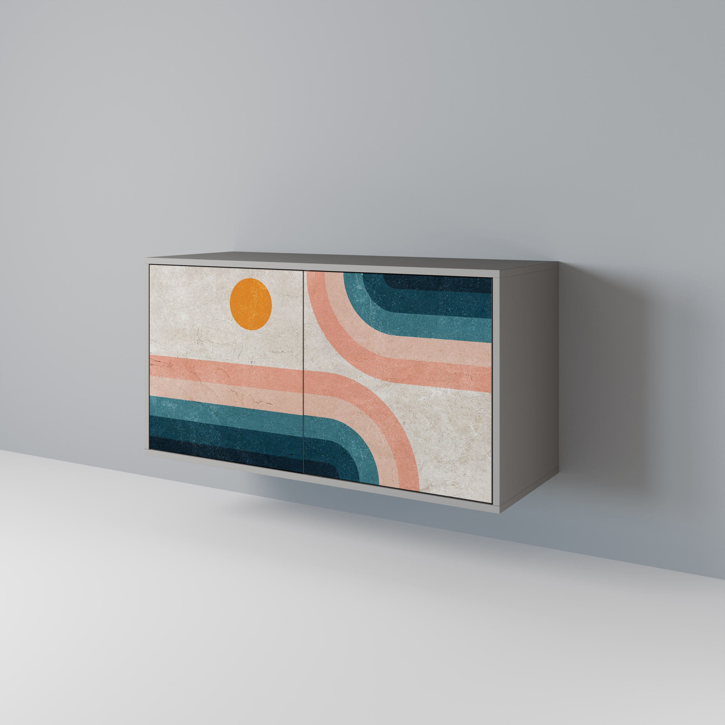 TWO HALVES Skänk med två dörrar