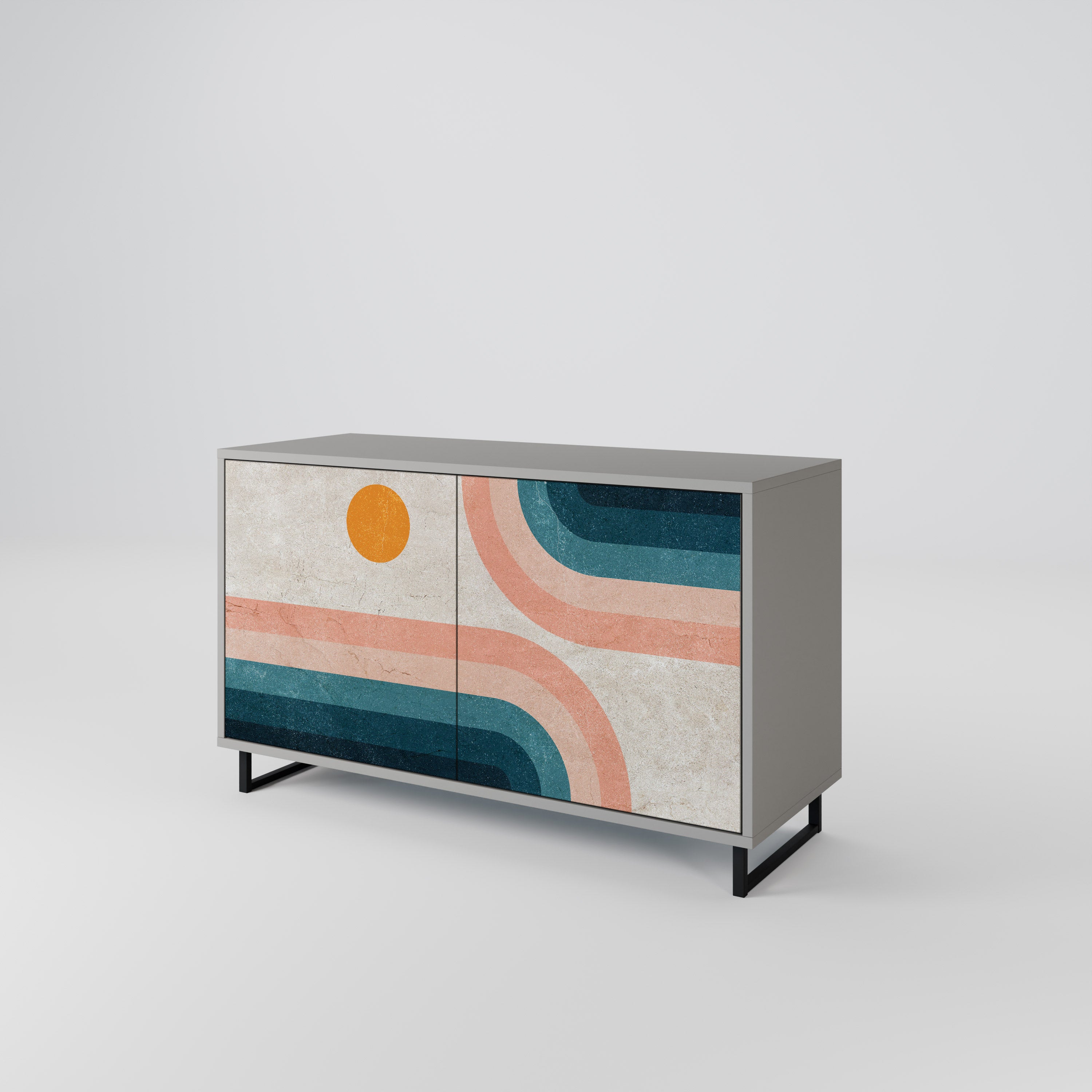 TWO HALVES Skänk med två dörrar