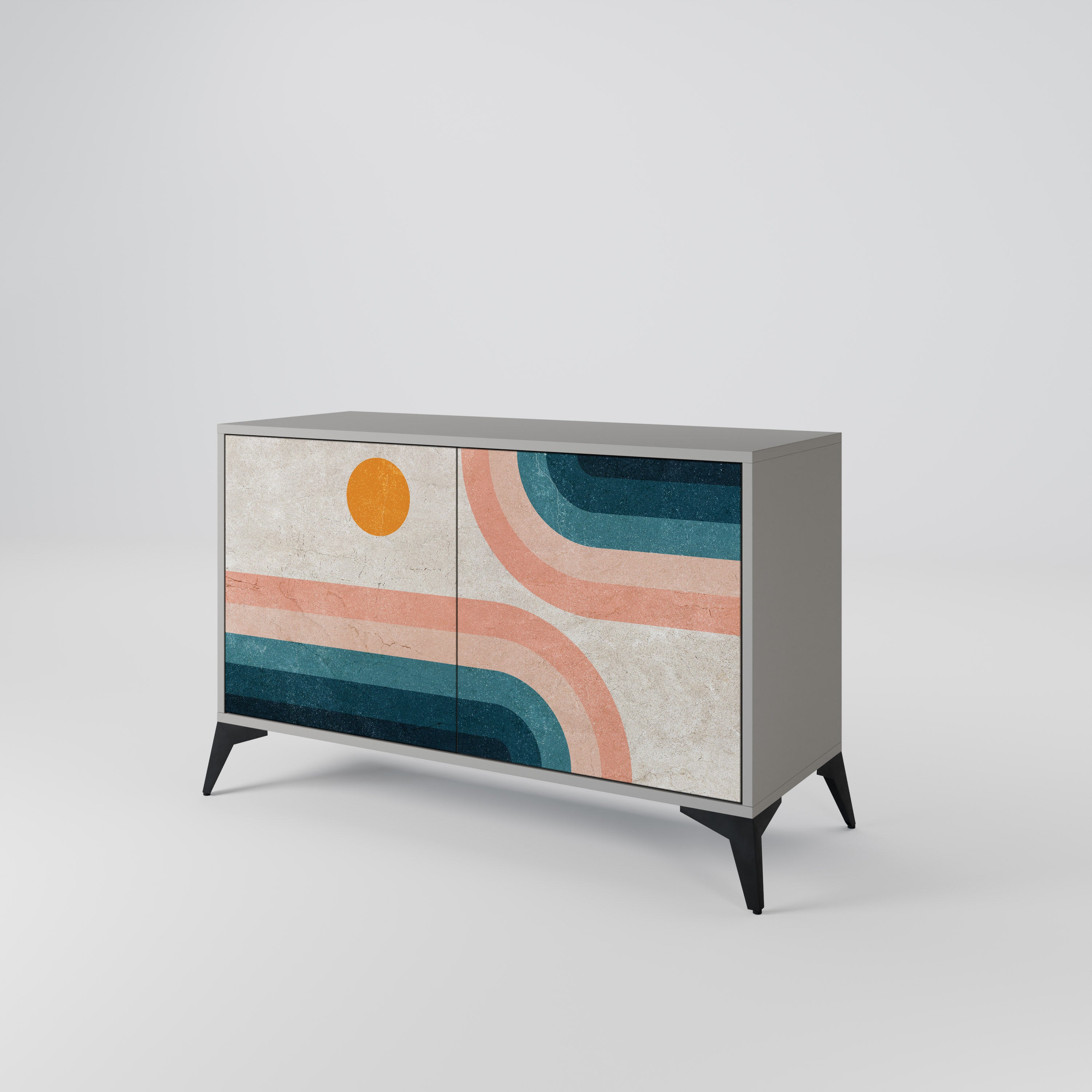 TWO HALVES Skänk med två dörrar