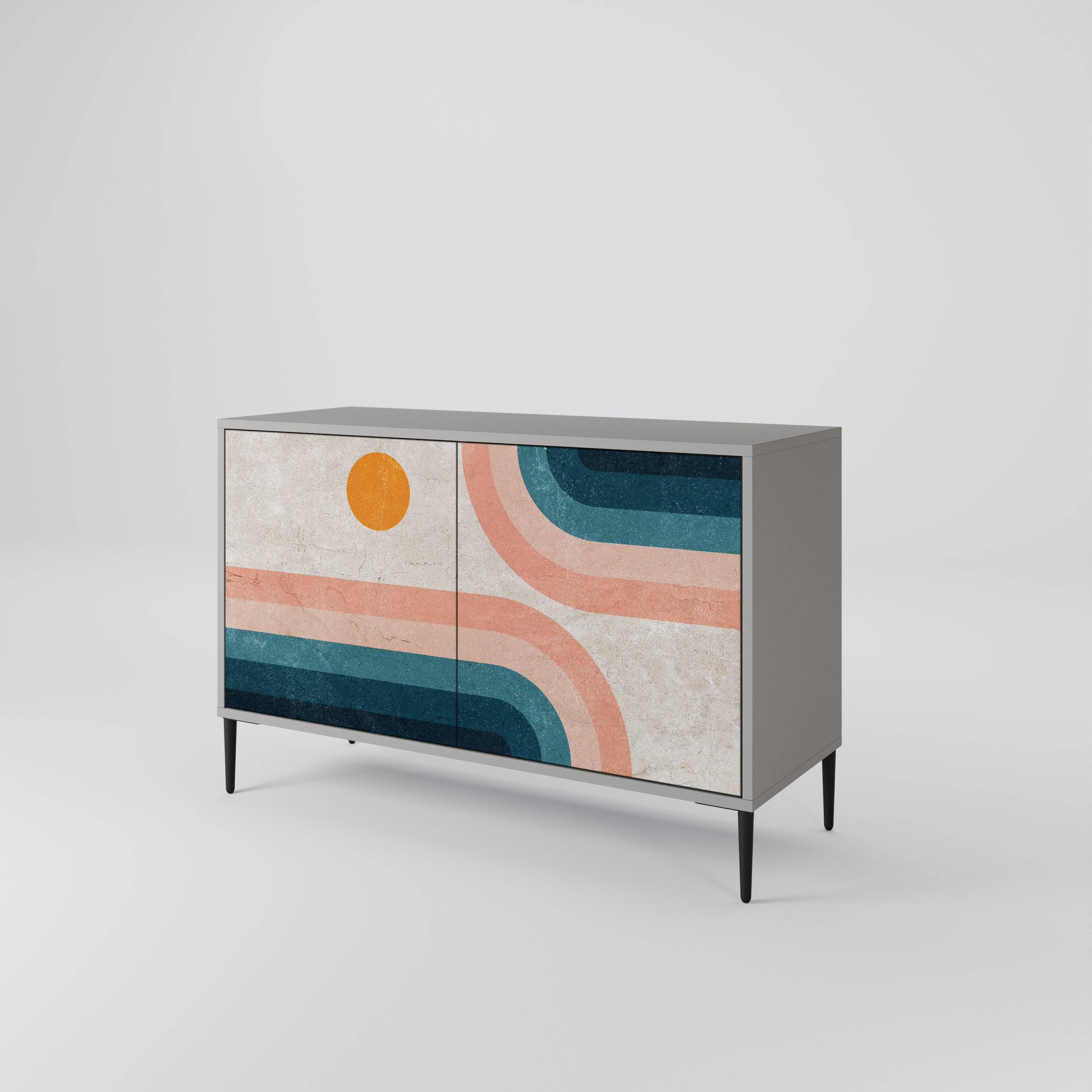 TWO HALVES Skänk med två dörrar