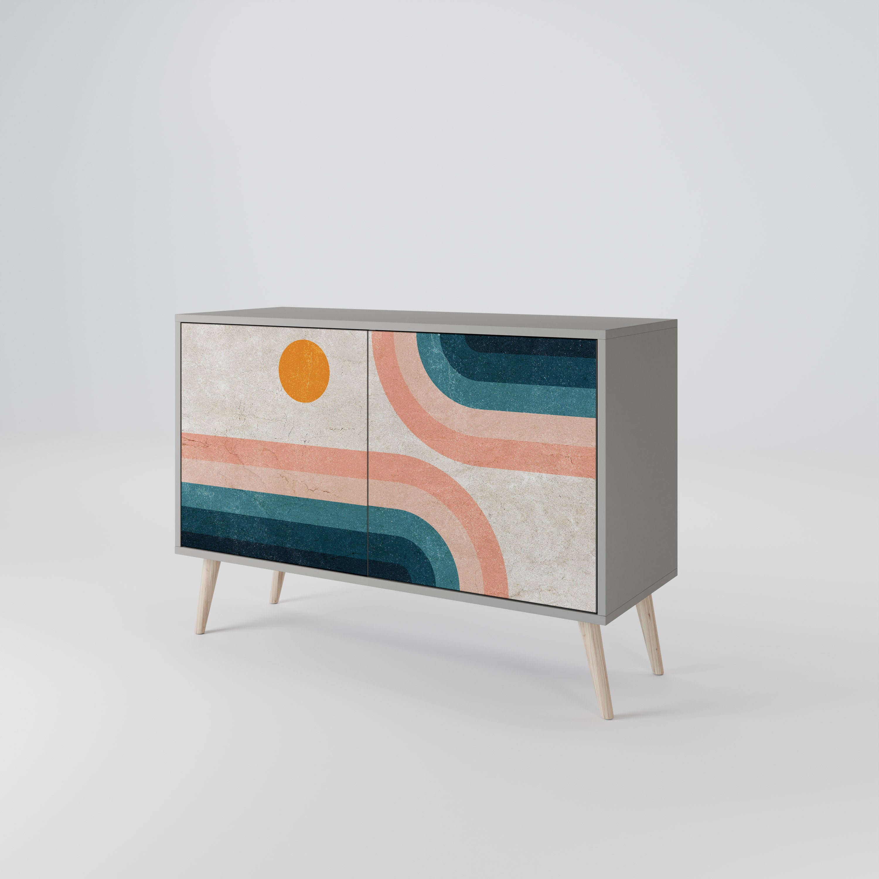 TWO HALVES Skänk med två dörrar