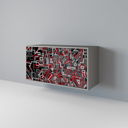 BROKEN LINES 2-Door Sideboard