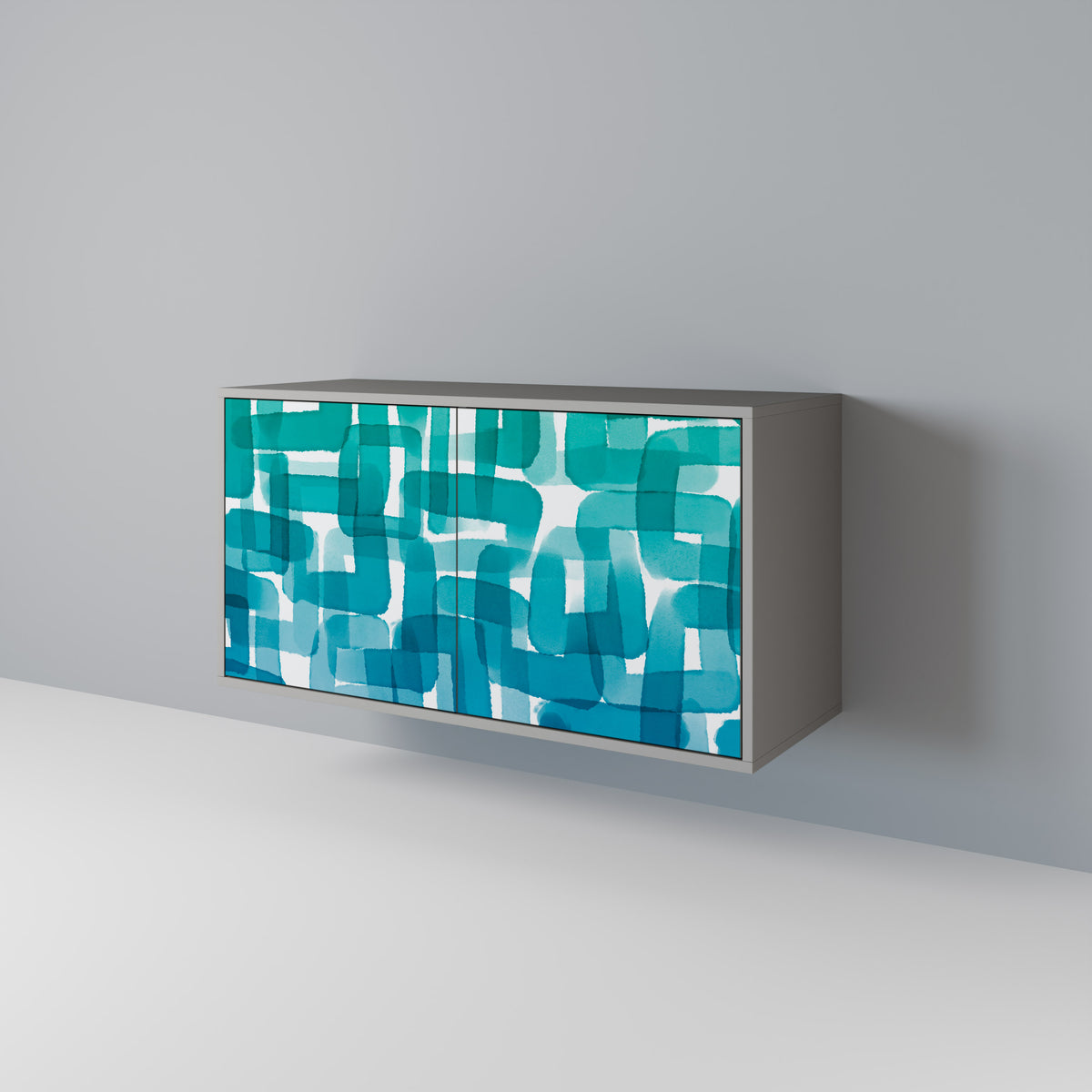 TURQUOISE RECTANGLES Μπουφές 2-θυρών
