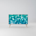 TURQUOISE RECTANGLES 2-türiges Sideboard
