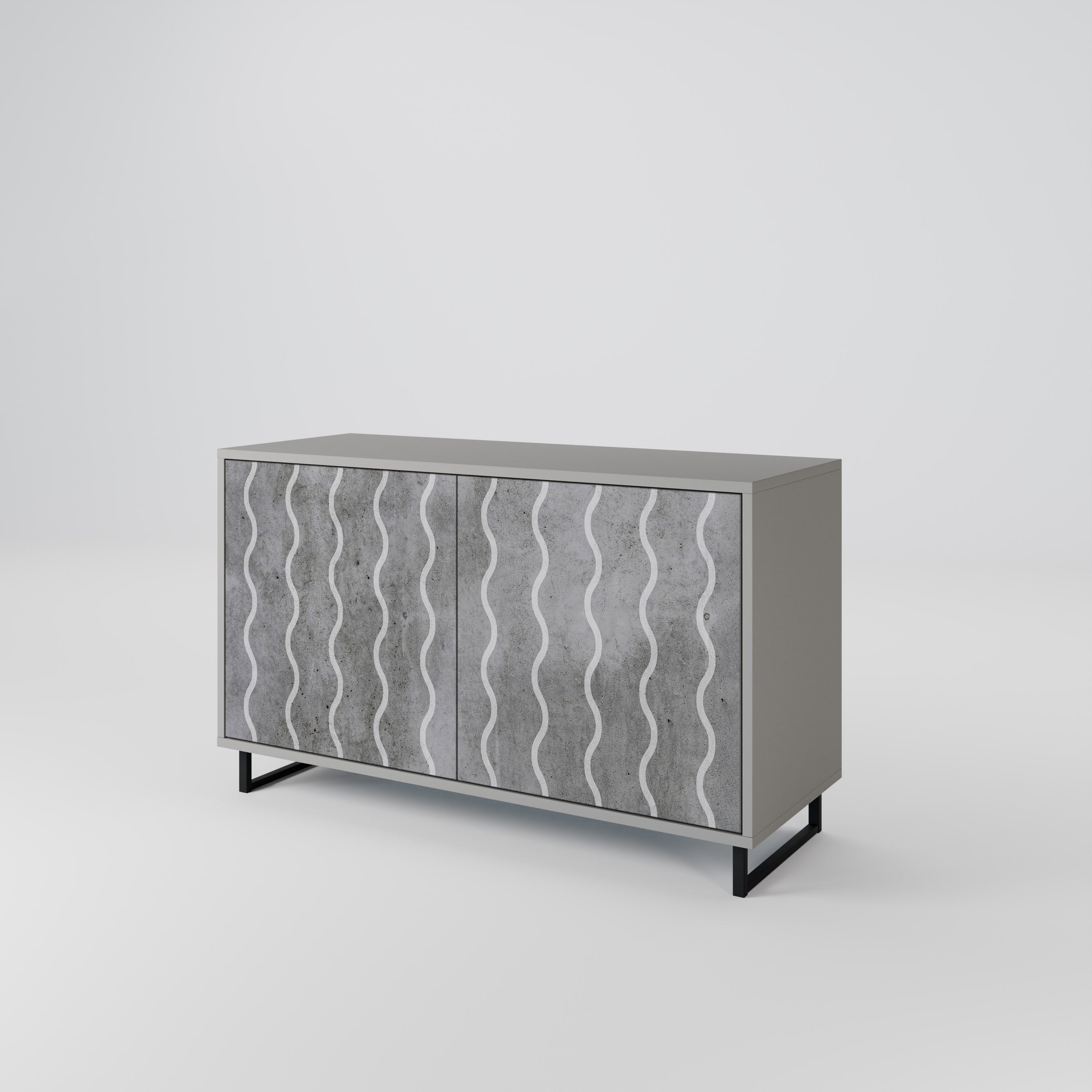 WAVES OF CONCRETE 2-türiges Sideboard