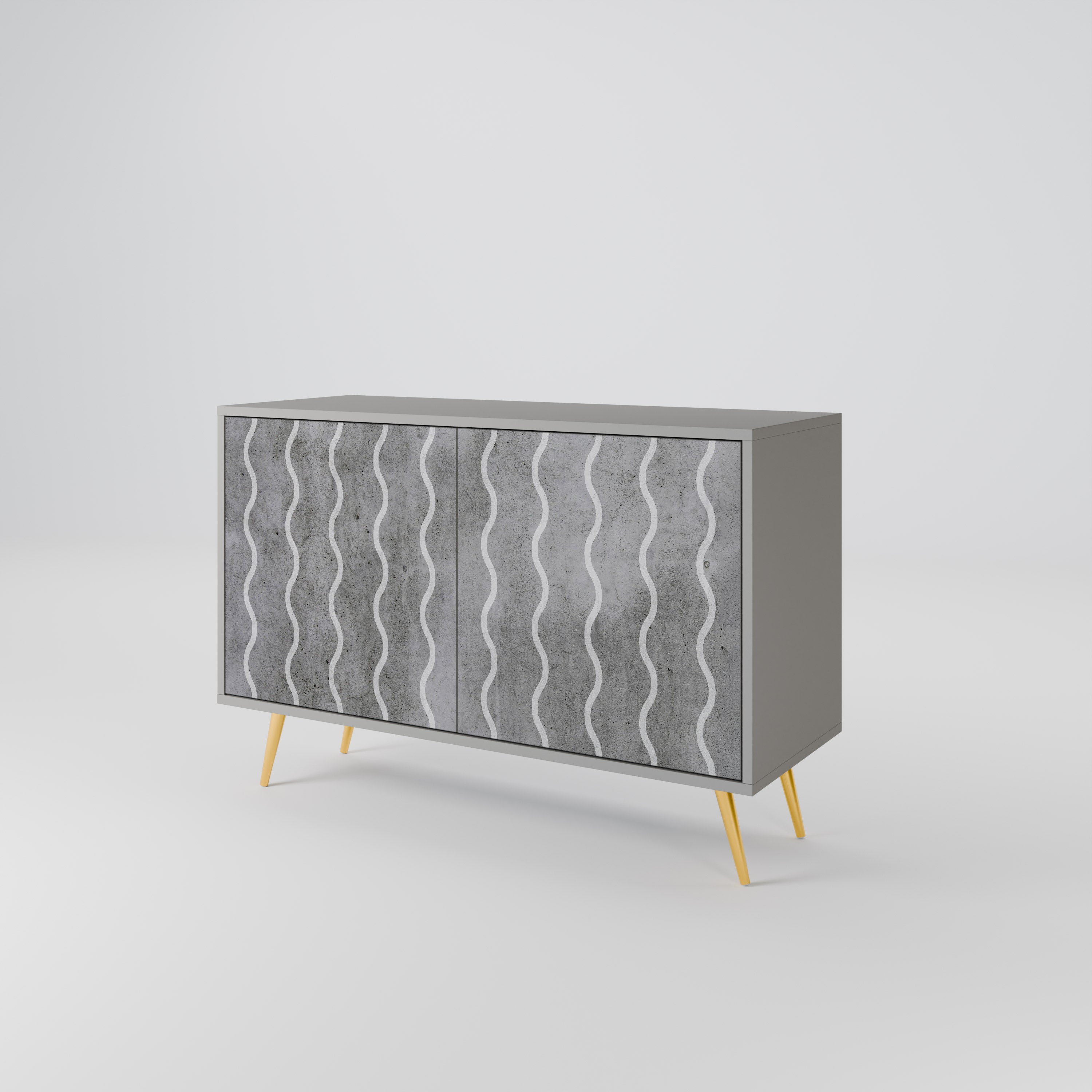 WAVES OF CONCRETE 2-türiges Sideboard