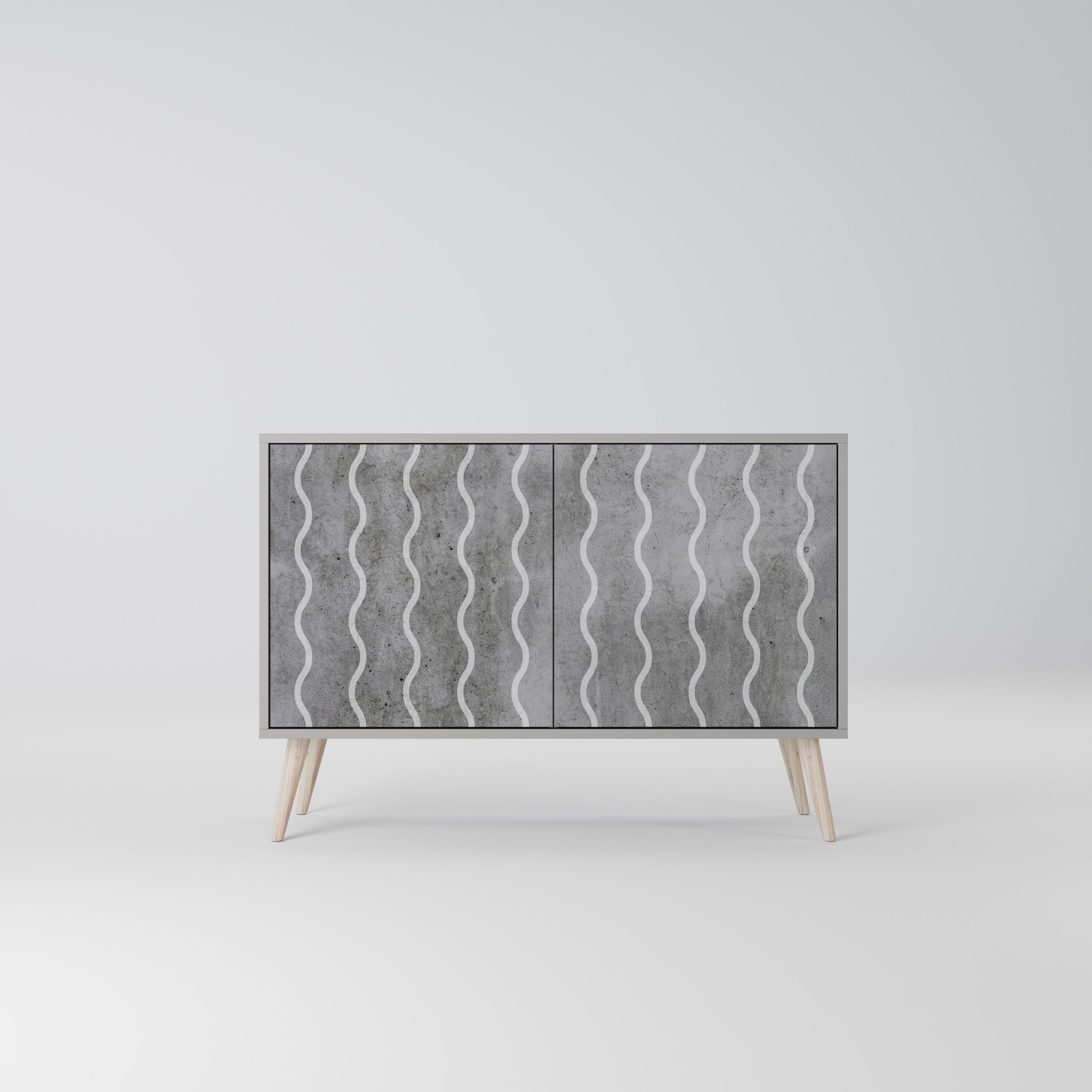 WAVES OF CONCRETE 2-türiges Sideboard