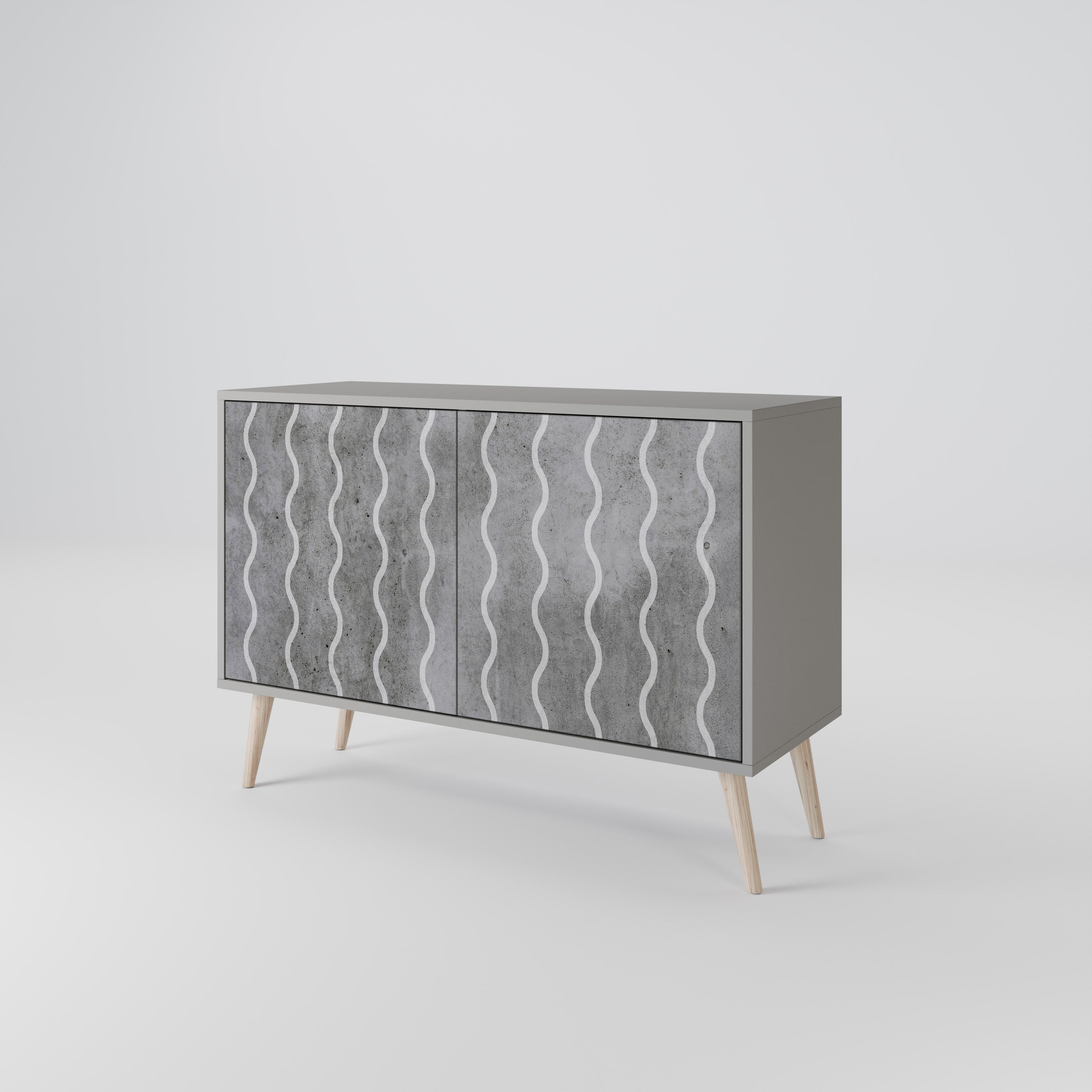 WAVES OF CONCRETE 2-türiges Sideboard